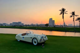 Jaguar XK 120 – one of many rare Jags at the show.